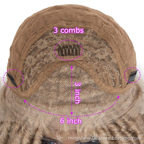 Cheap synthetic blend hair wigs synthetic hair lace front high quality